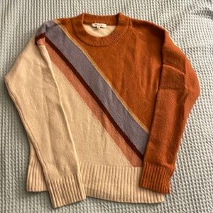 MADEWELL: Multicolor soft wool blend sweater
